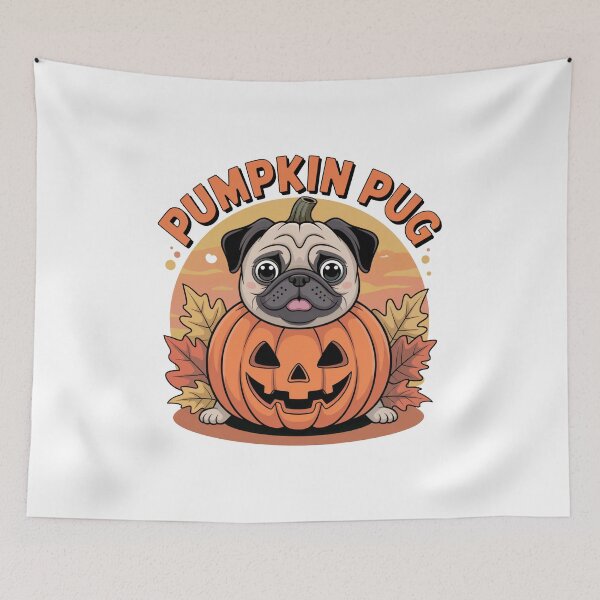 Item preview, Pumpkin Pug designed and sold by WSPrintCrafter.