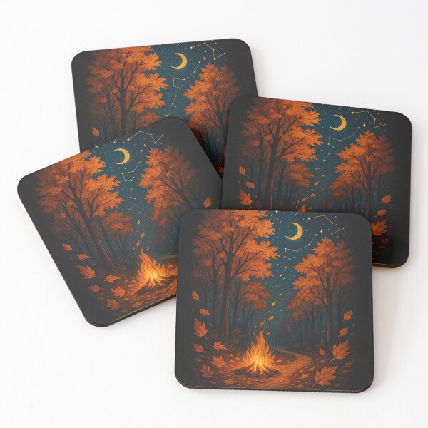 Item preview, Autumn Night Fireside designed and sold by Painted Moon by Luna Bee™.