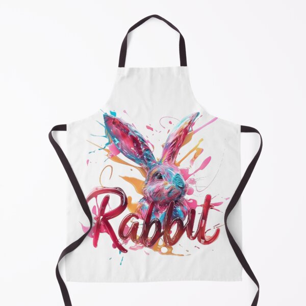 Item preview, Colorful Rabbit | Chinese Zodiac Sign | 3D Paint Splash Style designed and sold by AlexLineArt.