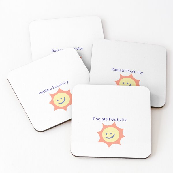 Item preview, Radiate Positivity – Retro Motivational Quote designed and sold by theglow1.