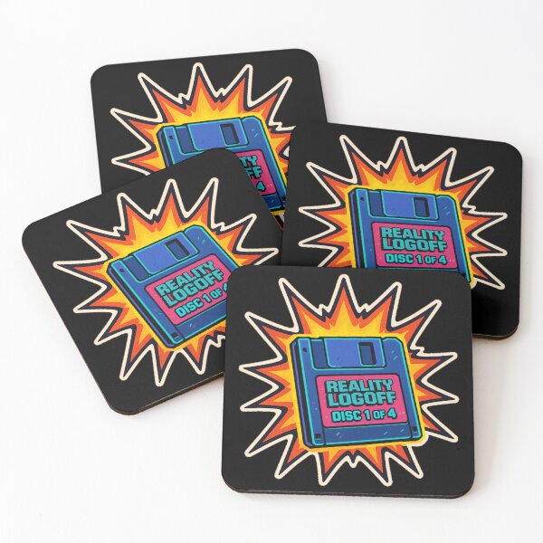 Item preview, Retro Floppy Disk Sticker – Reality Logoff Disc 1 of 4 Comic Explosion designed and sold by JacobKAurumhead.