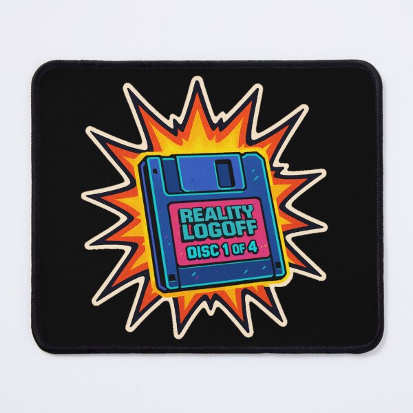 Item preview, Retro Floppy Disk Sticker – Reality Logoff Disc 1 of 4 Comic Explosion designed and sold by JacobKAurumhead.