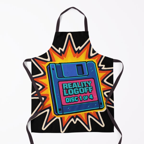 Item preview, Retro Floppy Disk Sticker – Reality Logoff Disc 1 of 4 Comic Explosion designed and sold by JacobKAurumhead.