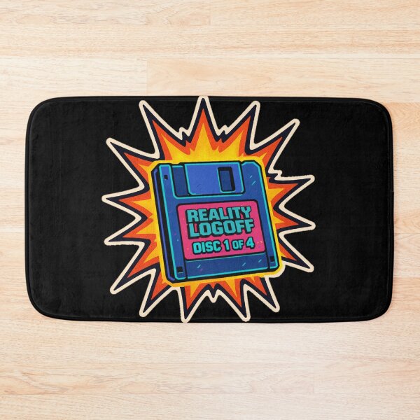 Item preview, Retro Floppy Disk Sticker – Reality Logoff Disc 1 of 4 Comic Explosion designed and sold by JacobKAurumhead.