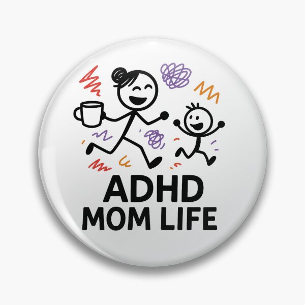 Item preview, ADHD Mom Life – Funny Parenting Chaos Coffee & Kids Design designed and sold by MomParentADHD.