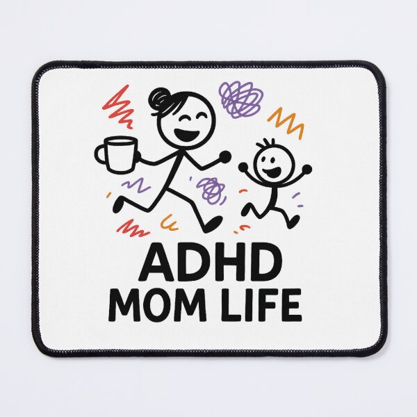 Item preview, ADHD Mom Life – Funny Parenting Chaos Coffee & Kids Design designed and sold by MomParentADHD.