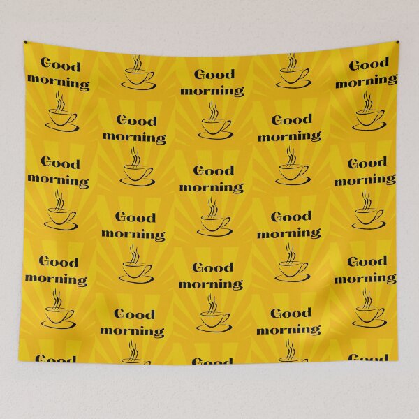 Item preview, Good Morning Tea Vibes – Yellow Aesthetic Design designed and sold by designoorkh.