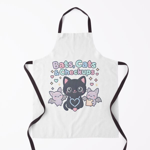 Item preview, Bats, Cats & Checkups Kawaii Halloween Vet T-Shirt | Cute Cat & Bat Design designed and sold by Bettybee00.