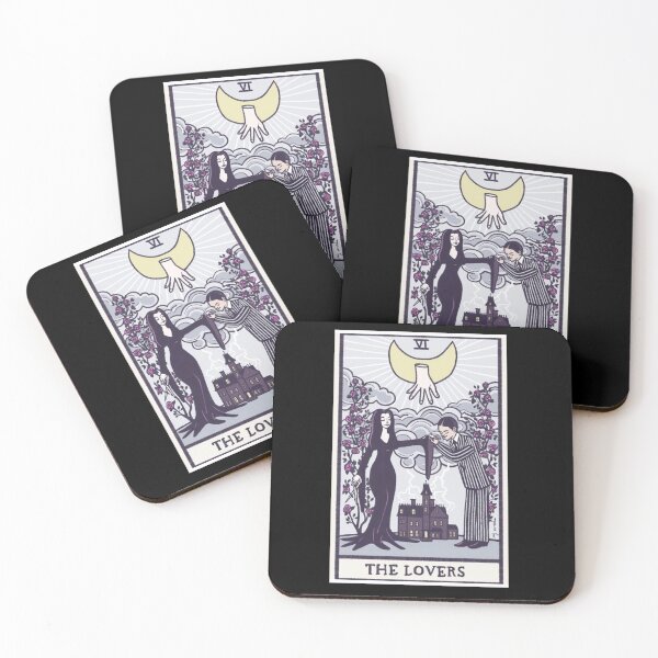Item preview, The lovers - tarot - Addams family designed and sold by NomiBee.