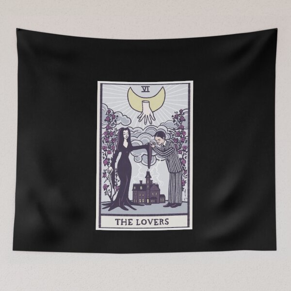 Item preview, The lovers - tarot - Addams family designed and sold by NomiBee.
