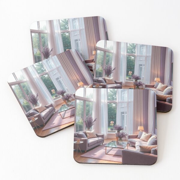 Item preview, Modern Lilac Living Room | Pastel Purple Interior Design Dream designed and sold by Vida e Arte.