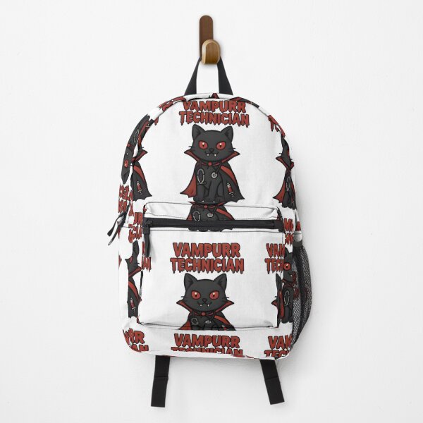 Item preview, Vampurr Technician – Funny Vampire Cat Vet Tech Halloween designed and sold by Bettybee00.
