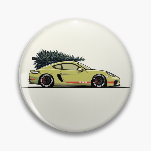 Item preview, Porsche Cayman Ho Ho Ho Christmas Illustration designed and sold by blackdogshop.
