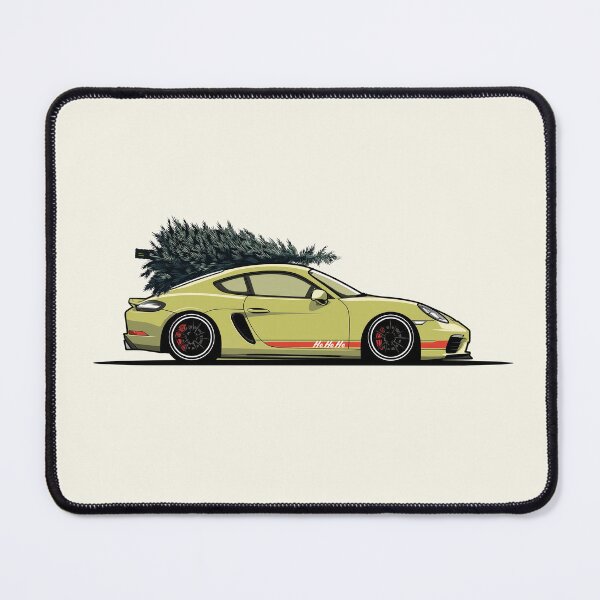 Item preview, Porsche Cayman Ho Ho Ho Christmas Illustration designed and sold by blackdogshop.