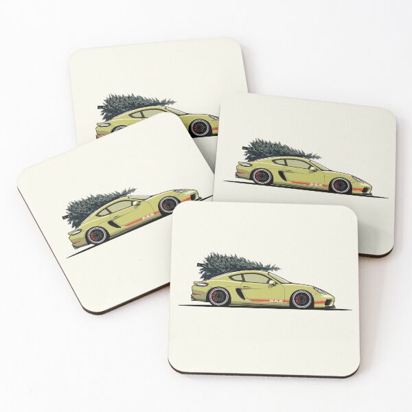 Item preview, Porsche Cayman Ho Ho Ho Christmas Illustration designed and sold by blackdogshop.