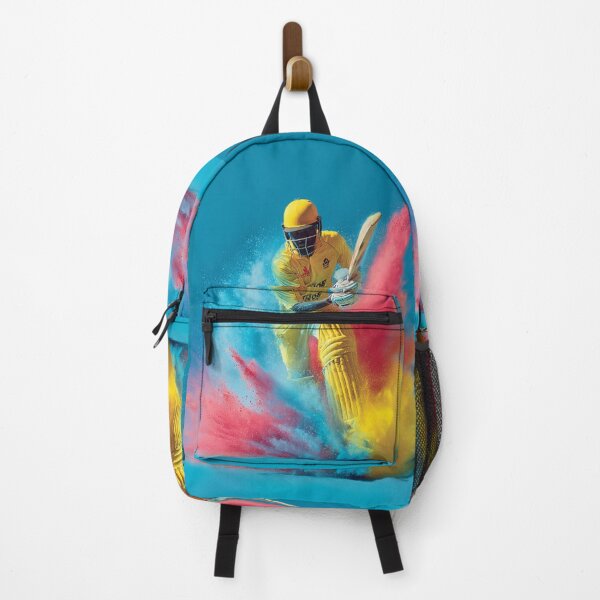 Item preview, Cricket player kicking up splashes of colour during a match Art Inspired By Nature And The Active Outdoors designed and sold by CDC40.