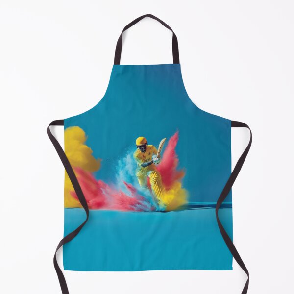 Item preview, Cricket player kicking up splashes of colour during a match Art Inspired By Nature And The Active Outdoors designed and sold by CDC40.
