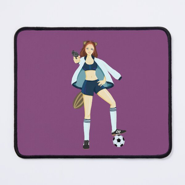Item preview, Sexy beaver girl with foot ball mood designed and sold by NakeeNakaa.