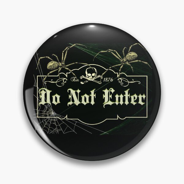 Item preview, Halloween Spider: Do Not Enter designed and sold by Old Urban Farmhouse Design Studio.