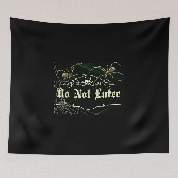 Item preview, Halloween Spider: Do Not Enter designed and sold by Old Urban Farmhouse Design Studio.