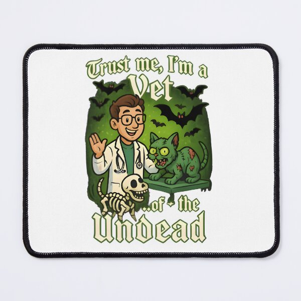 Item preview, Trust Me, I’m a Vet… of the Undead | Funny Halloween Veterinary Design designed and sold by Bettybee00.