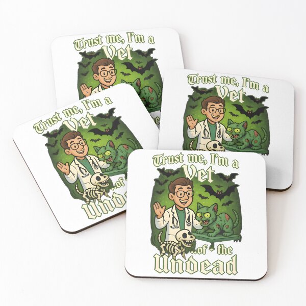 Item preview, Trust Me, I’m a Vet… of the Undead | Funny Halloween Veterinary Design designed and sold by Bettybee00.