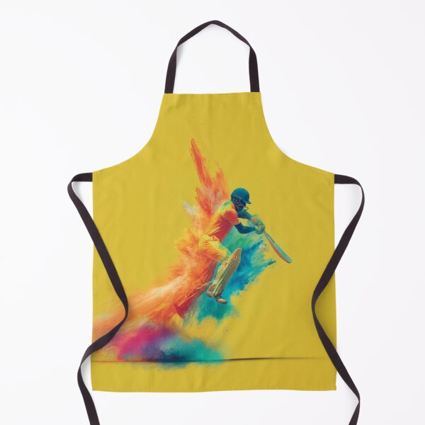 Item preview, Cricket player kicking up splashes of colour during a match Art Inspired By Nature And The Active Outdoors designed and sold by CDC40.