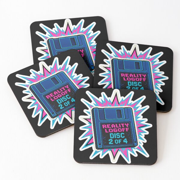 Item preview, Retro Floppy Disk Sticker – Reality Logoff Disc 2 of 4 Comic Explosion designed and sold by JacobKAurumhead.