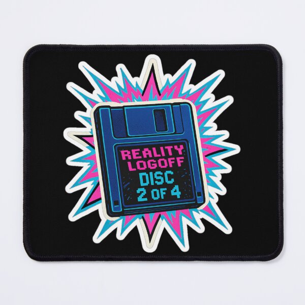 Item preview, Retro Floppy Disk Sticker – Reality Logoff Disc 2 of 4 Comic Explosion designed and sold by JacobKAurumhead.