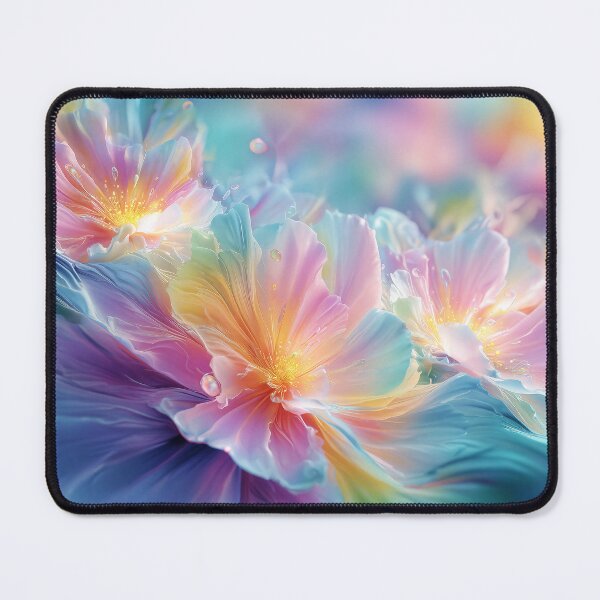 Item preview, Abstract cosmic floral explosion in pastel and deep tones designed and sold by Jirka Svetlik, Studio Illuvision.