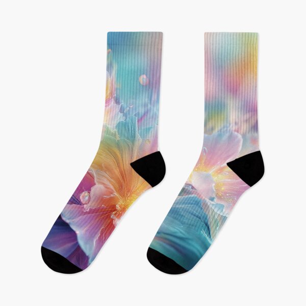 Item preview, Abstract cosmic floral explosion in pastel and deep tones designed and sold by Jirka Svetlik, Studio Illuvision.