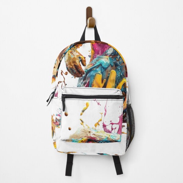 Item preview, Colorful Monkey | Chinese Zodiac Sign | 3D Paint Splash Style designed and sold by AlexLineArt.