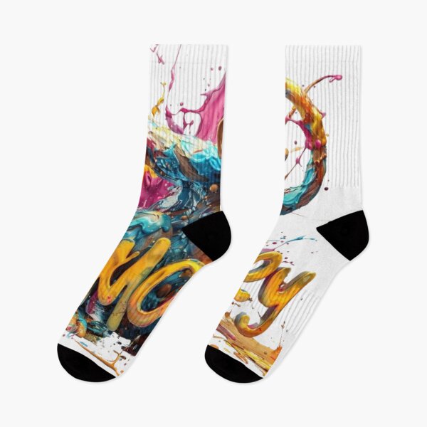 Item preview, Colorful Monkey | Chinese Zodiac Sign | 3D Paint Splash Style designed and sold by AlexLineArt.