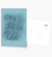 1,2,3 lets go Postcards