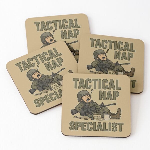 Item preview, Tactical Nap Specialist – Funny Veteran Humor Sticker designed and sold by getpressedshirt.