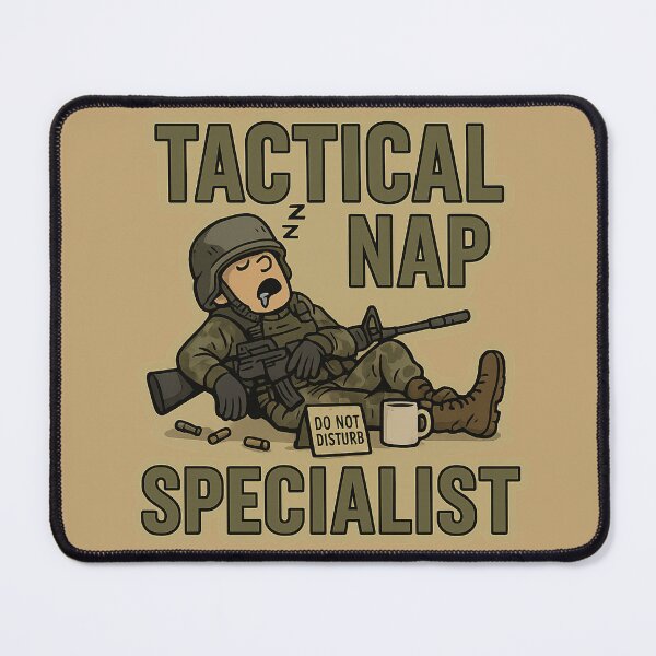 Item preview, Tactical Nap Specialist – Funny Veteran Humor Sticker designed and sold by getpressedshirt.
