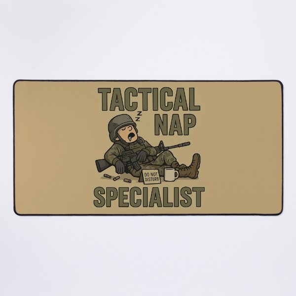 Item preview, Tactical Nap Specialist – Funny Veteran Humor Sticker designed and sold by getpressedshirt.