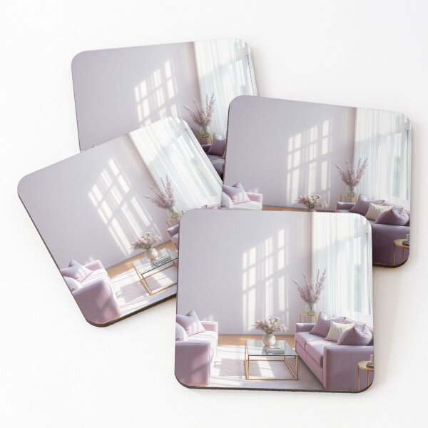 Item preview, Elegant Lavender Living Room | Soft Purple Modern Interior designed and sold by Vida e Arte.