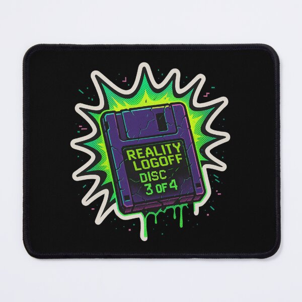 Item preview, Retro Floppy Disk Sticker – Reality Logoff Disc 3 of 4 Comic Explosion designed and sold by JacobKAurumhead.