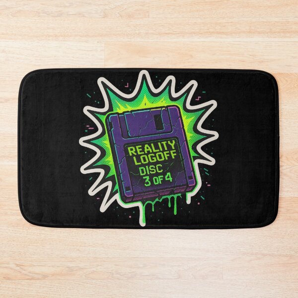 Item preview, Retro Floppy Disk Sticker – Reality Logoff Disc 3 of 4 Comic Explosion designed and sold by JacobKAurumhead.