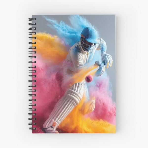 Item preview, Cricket player kicking up splashes of colour during a match Art Inspired By Nature And The Active Outdoors designed and sold by CDC40.