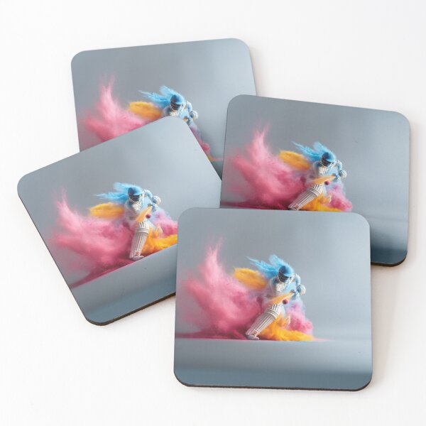 Item preview, Cricket player kicking up splashes of colour during a match Art Inspired By Nature And The Active Outdoors designed and sold by CDC40.