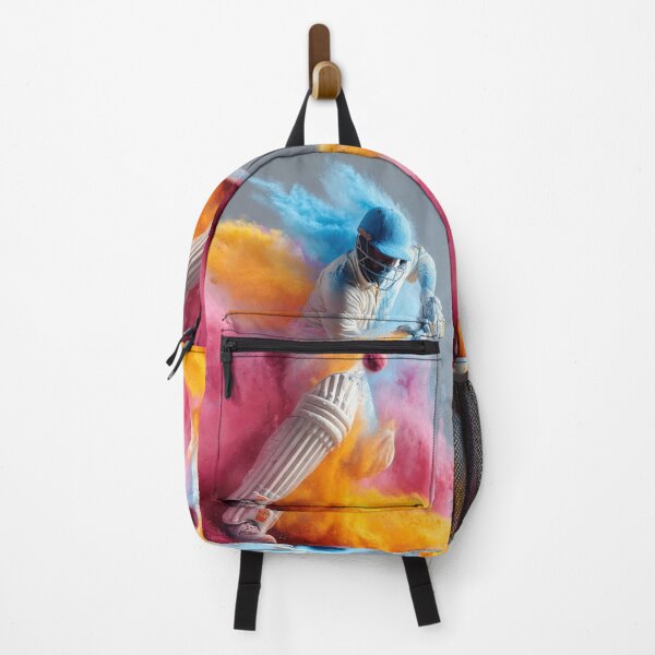 Item preview, Cricket player kicking up splashes of colour during a match Art Inspired By Nature And The Active Outdoors designed and sold by CDC40.