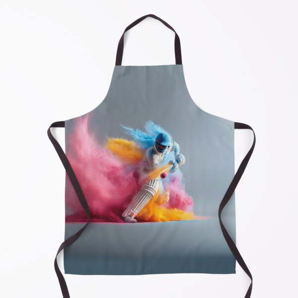 Item preview, Cricket player kicking up splashes of colour during a match Art Inspired By Nature And The Active Outdoors designed and sold by CDC40.