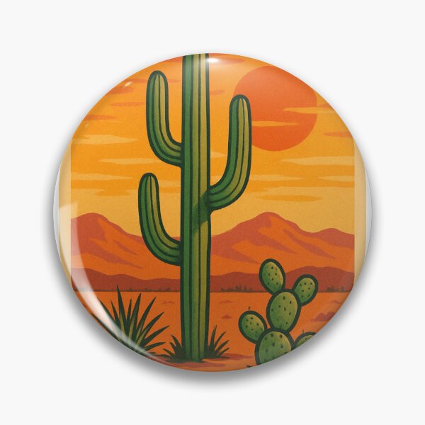 Item preview, Desert Cactus – Vintage Retro Aesthetic Artwork designed and sold by RouniBoutique.