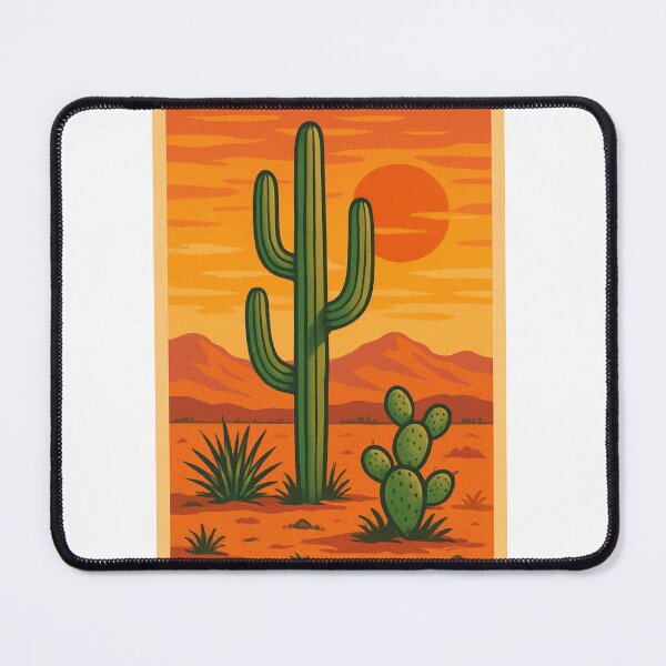 Item preview, Desert Cactus – Vintage Retro Aesthetic Artwork designed and sold by RouniBoutique.