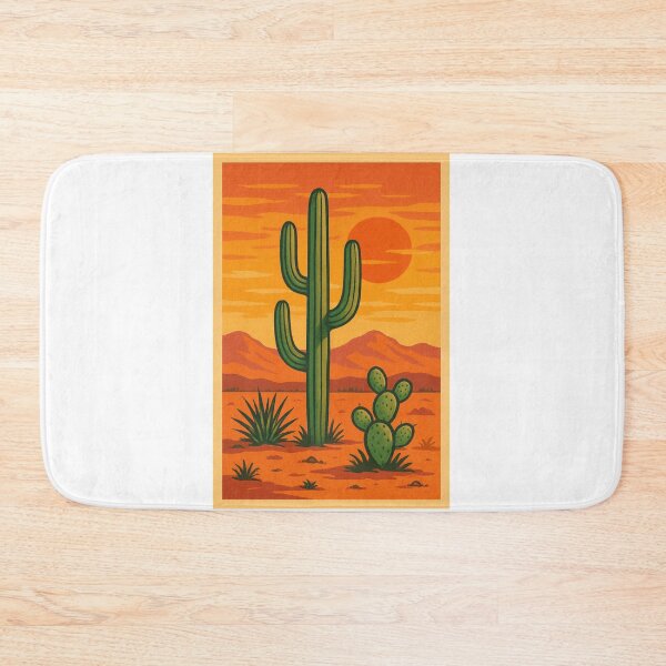 Item preview, Desert Cactus – Vintage Retro Aesthetic Artwork designed and sold by RouniBoutique.