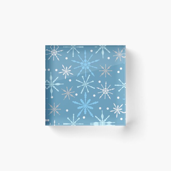 Item preview, Snow Flakes Pattern in Light Blue designed and sold by designsbyklm.