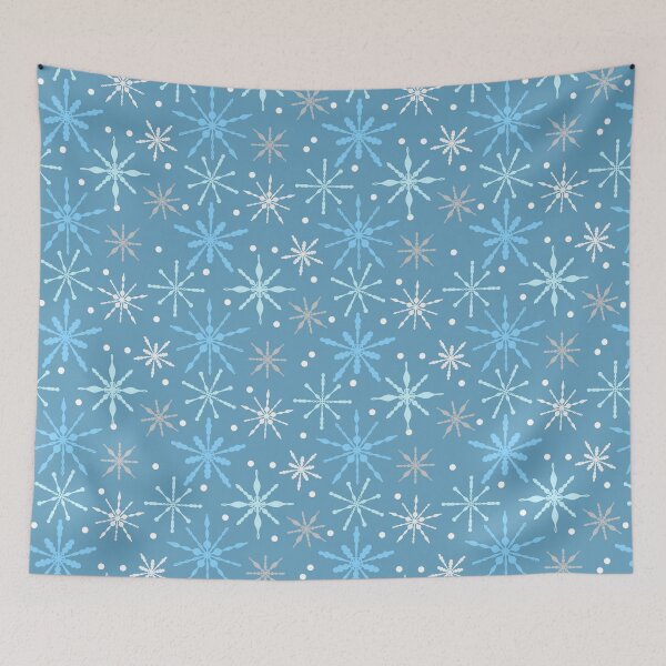 Item preview, Snow Flakes Pattern in Light Blue designed and sold by designsbyklm.