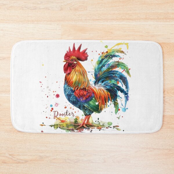 Item preview, Colorful Rooster | Chinese Zodiac Sign | 3D Paint Splash Style designed and sold by AlexLineArt.
